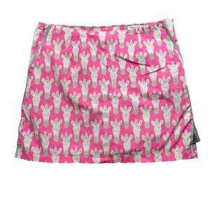 Golftini 8 Cotton Spandex Animal Print Skort Side‎ Zip